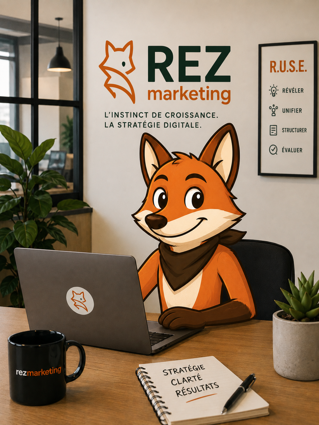REZ, mascotte de Rezmarketing